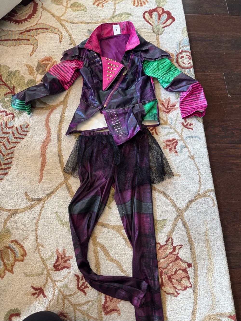 Disney Purple, Pink & Green Punk Biker Costume Set